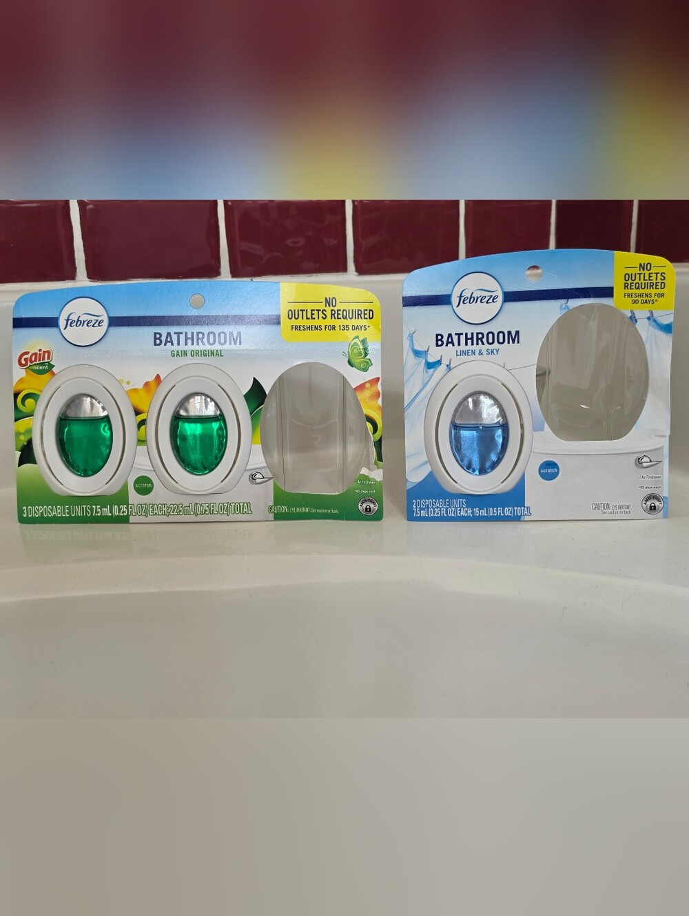 Febreze Bathroom Disposable Air Freshener Pack